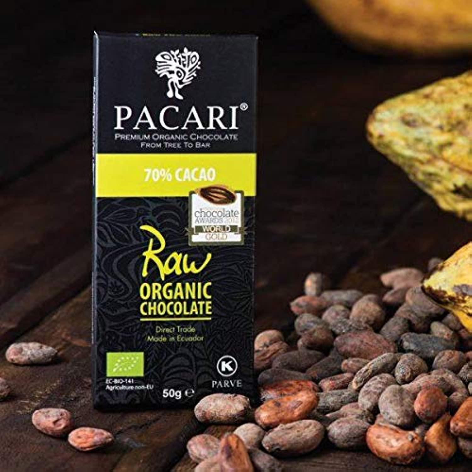 Vegan Dark Chocolate | Pacari - Raw 70%