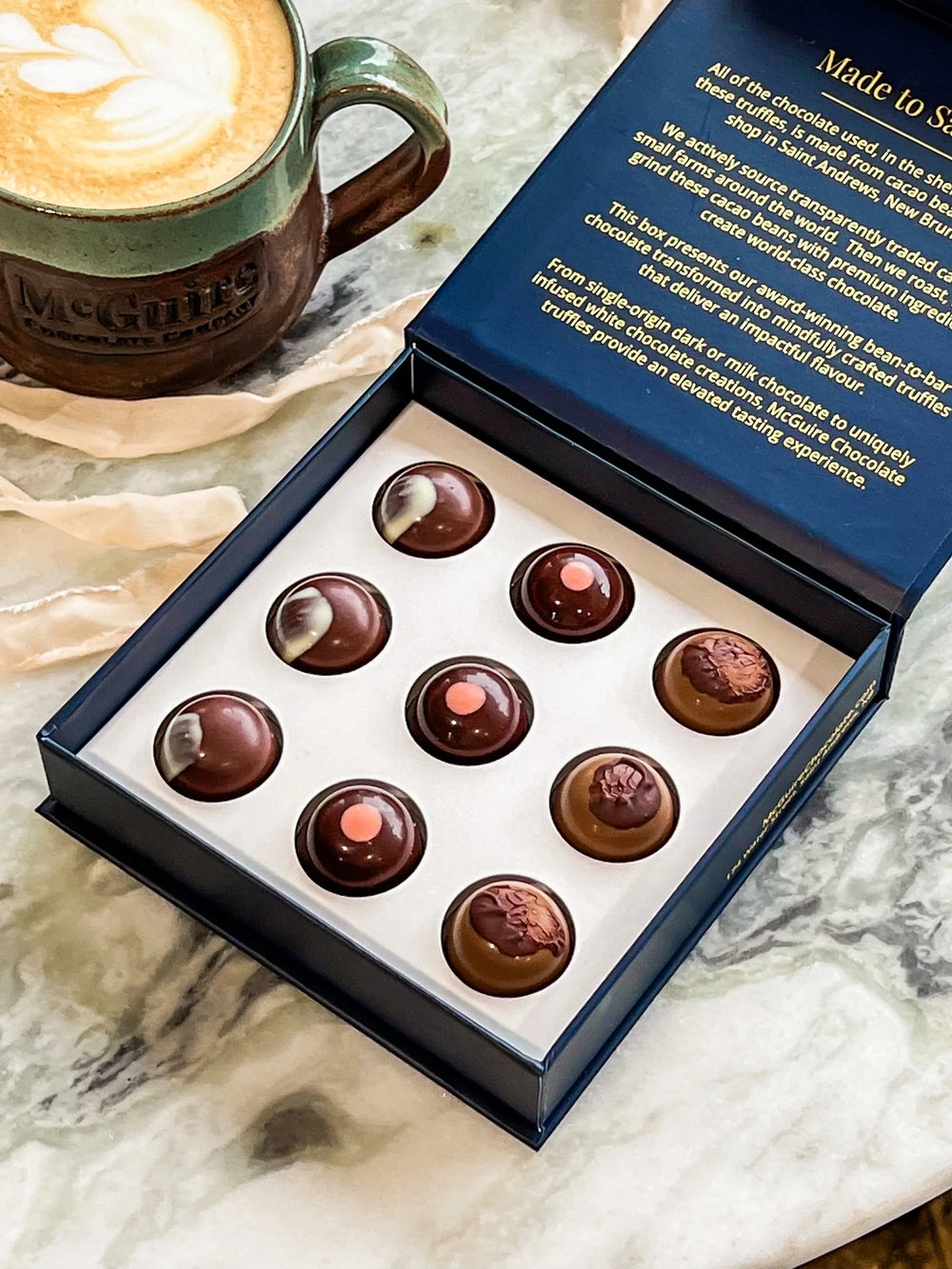 McGuire Chocolate - Truffles Salted Caramel, Single-origin & Latte