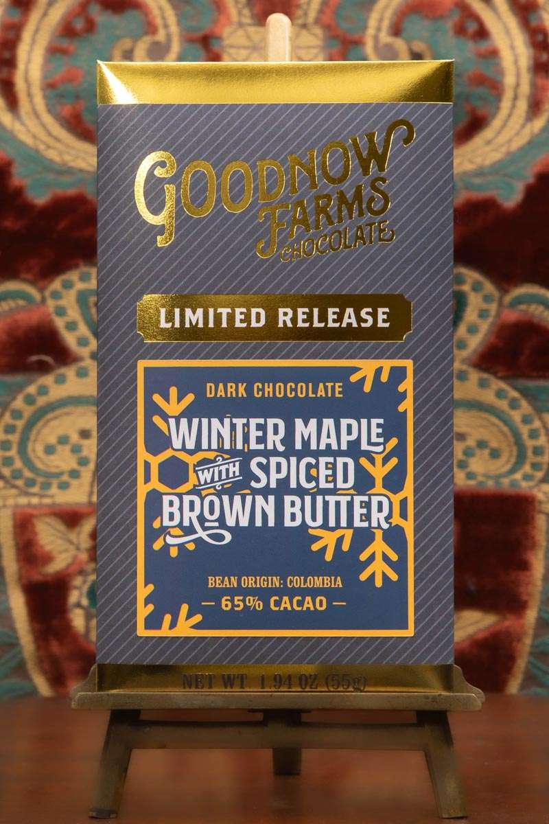 Dark Chocolate Bar - Goodnow Farms – Winter Maple & Spiced Brown Butter 65%