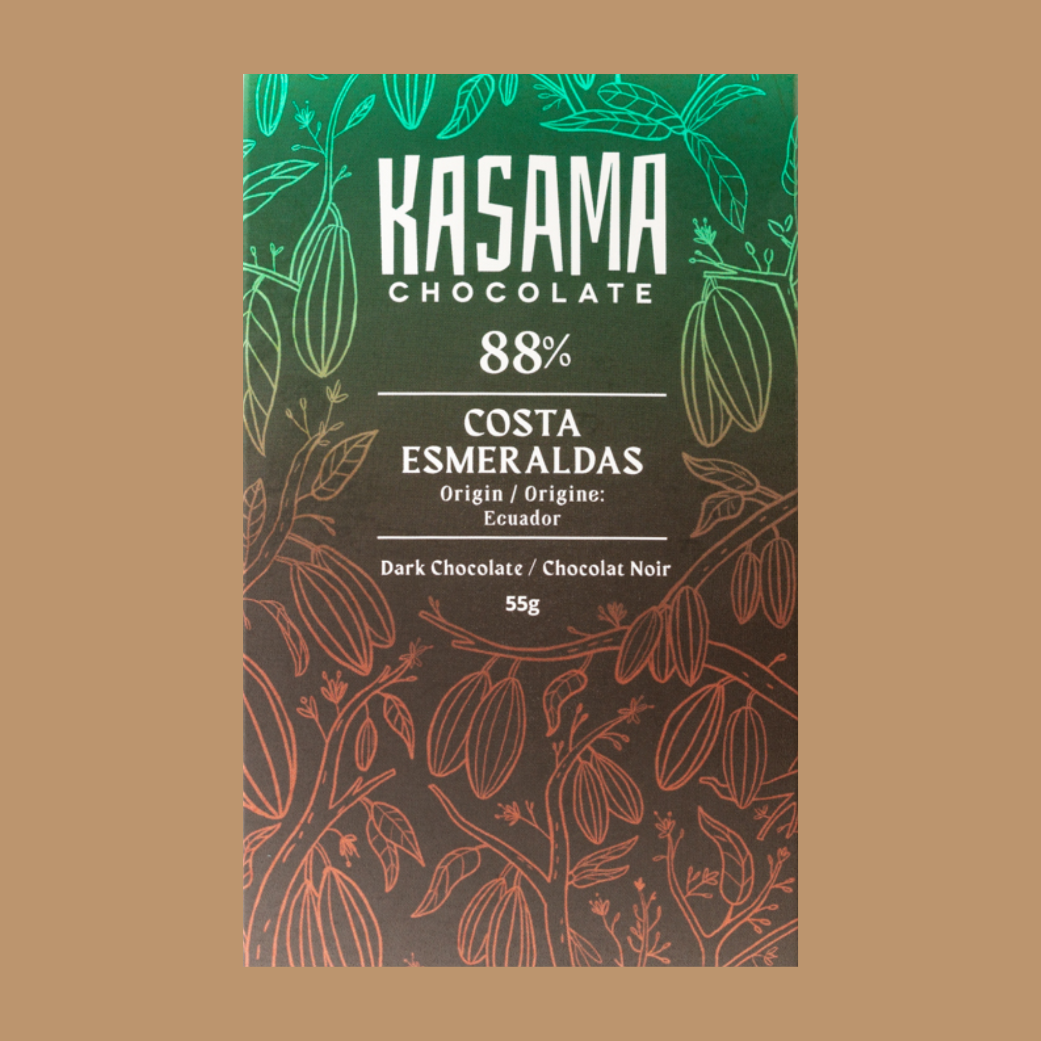 Kasama - Costa Esmeraldas, 88% | Best Canadian Chocolate – Hello Chocolate
