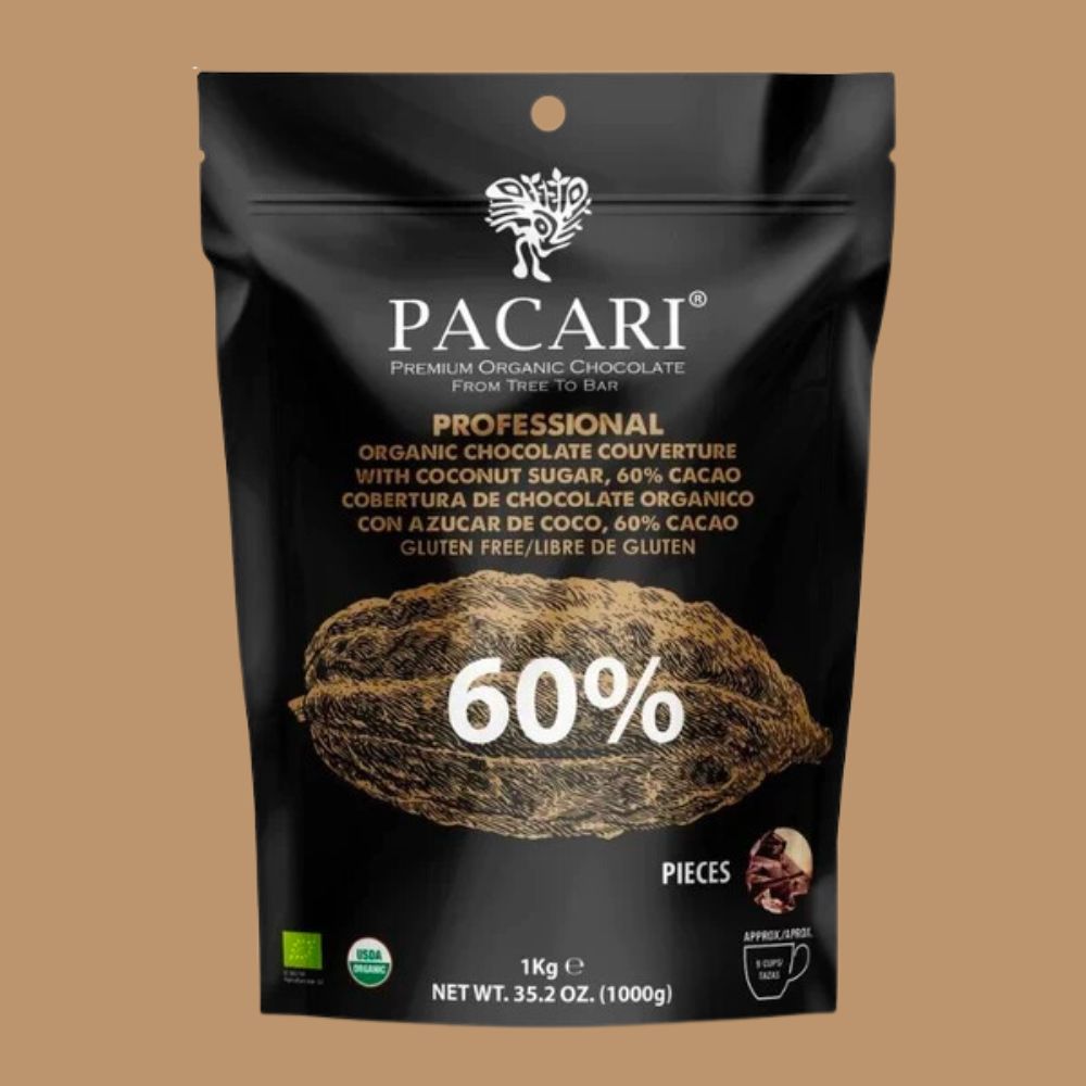Pacari Chocolate Couverture 60% Coconut Sugar