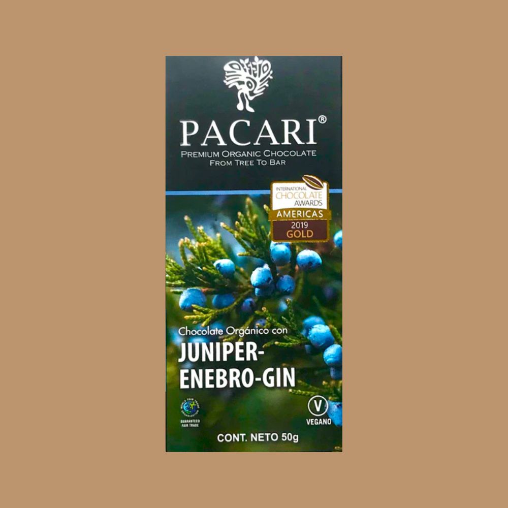 『PUNKIE CHOCOLAT』 No.1 Pacari Chocolate - Juniper Enebro Gin 60% – Hello Chocolate