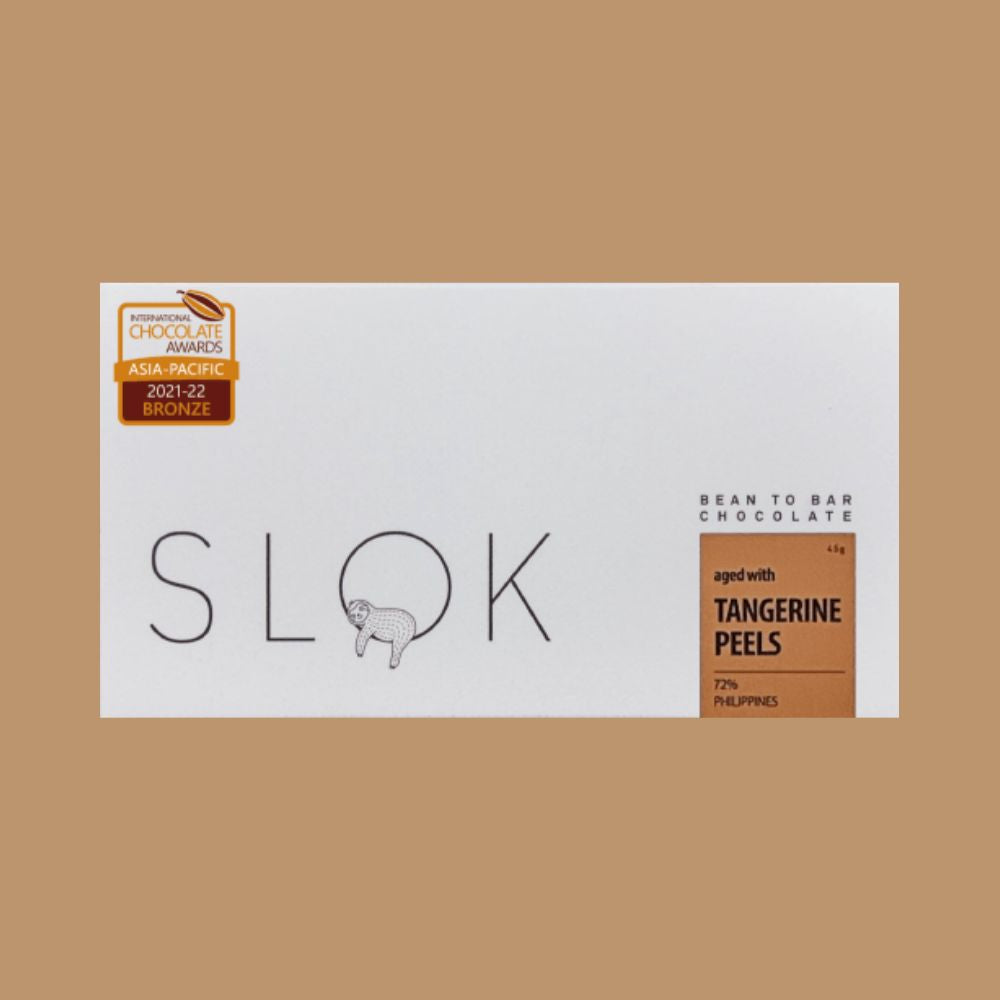 SLOK - Dark Chocolate Aged With Tangerine Peels 72%