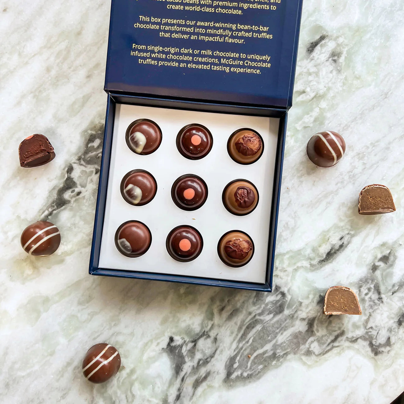 McGuire Chocolate - Truffles Salted Caramel, Single-origin & Latte | Truffles Chocolate Brand