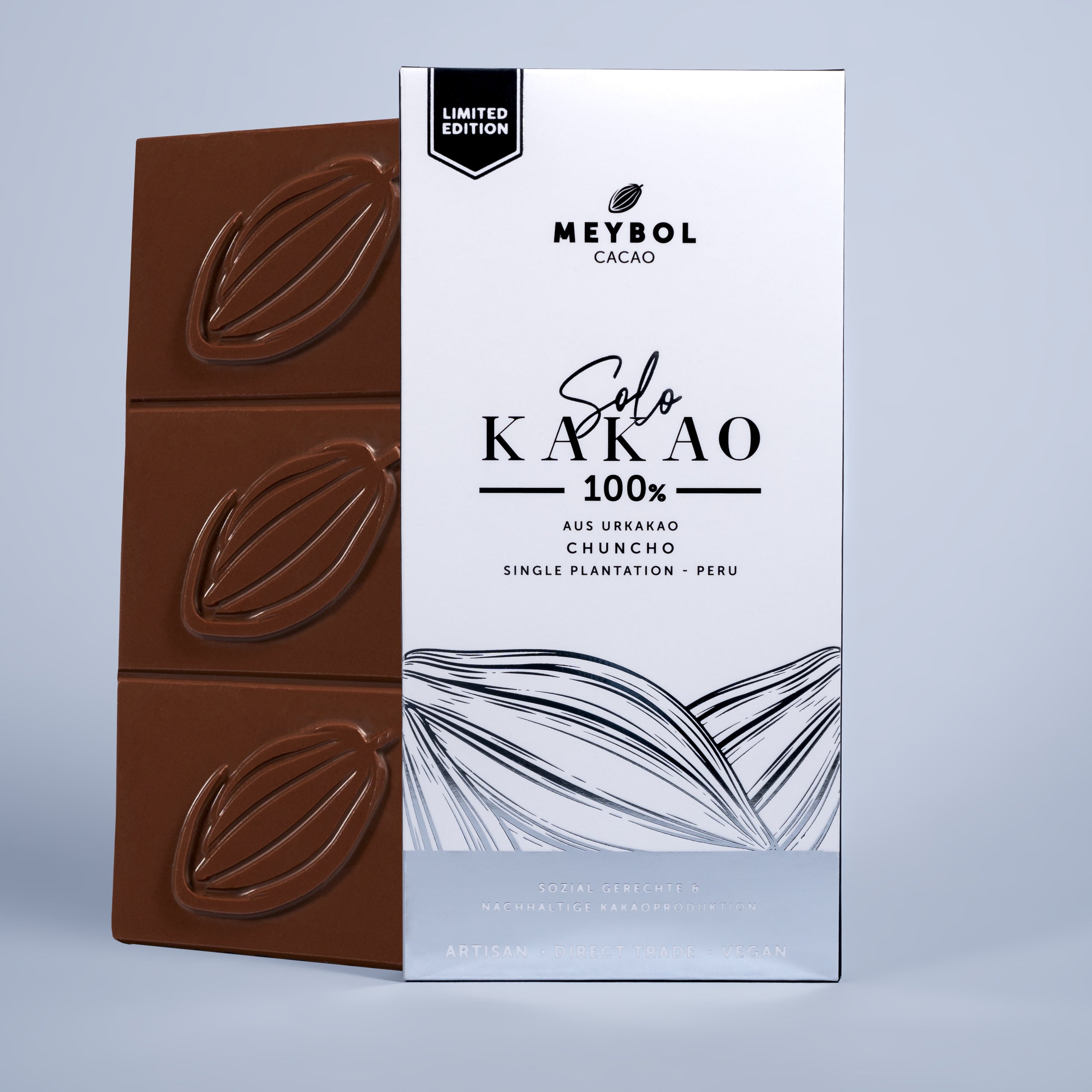 Sugar-free Dark Chocolate Meybol Cacao - Solo Kakao 100%