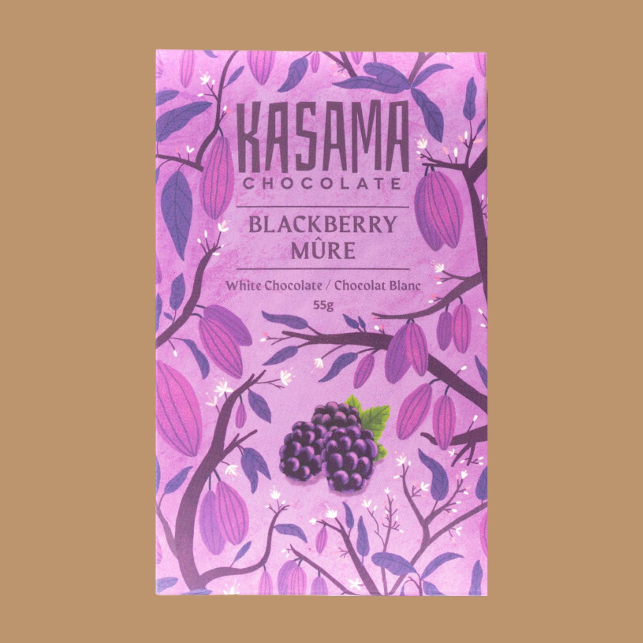 World's best Chocolate | Kasama - Blackberry White