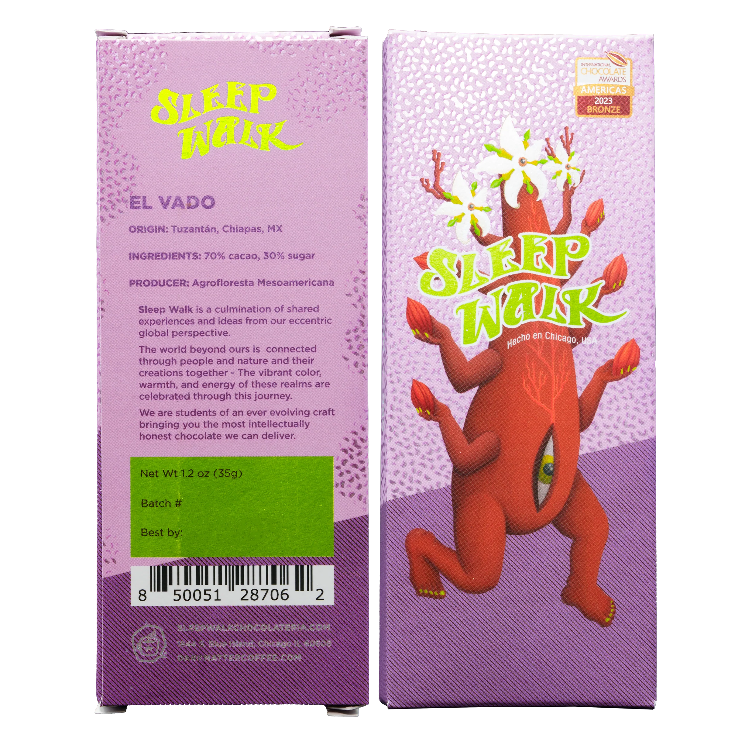 Best Chocolate in the World | Sleep Walk - El Vado, 70%