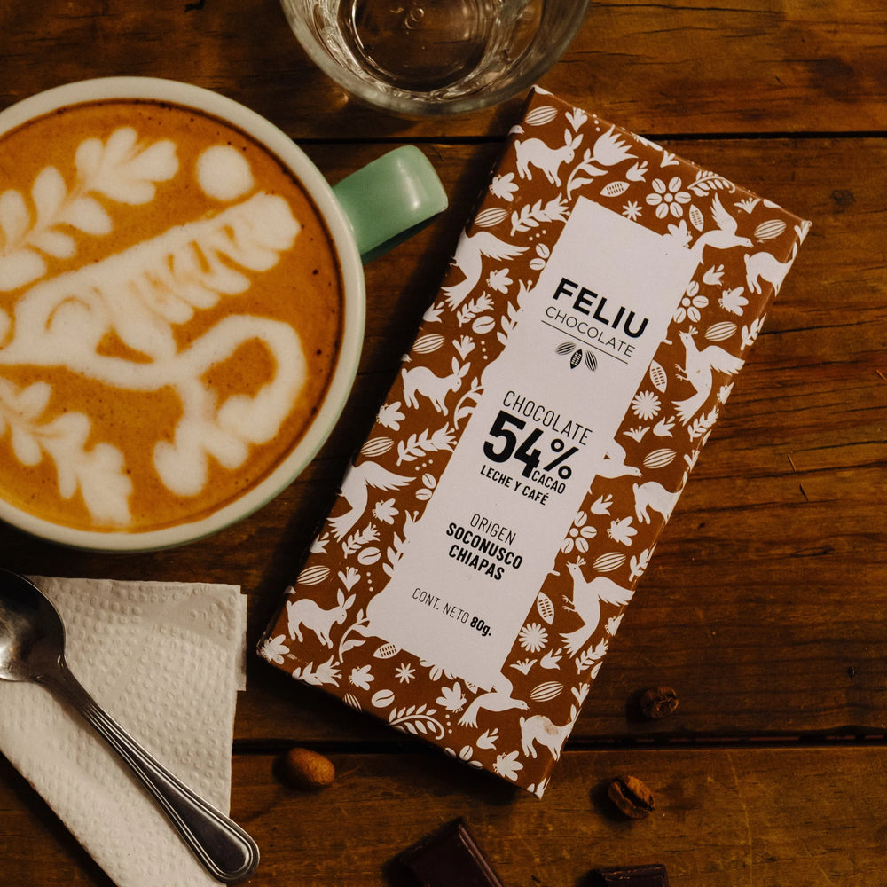Feliu Chocolate - Moca (Milk & Coffee) 51% | Gourmet Coffee Chocolate