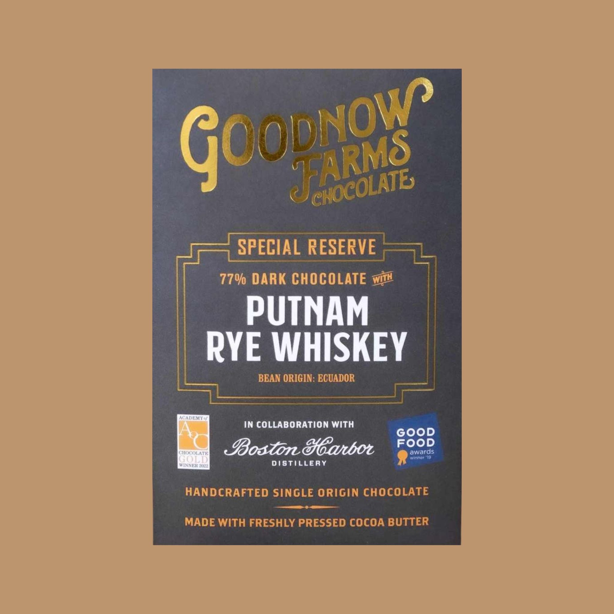 what is the best chocolate in the world | Goodnow Farms - Putnam Rye Whiskey 77%