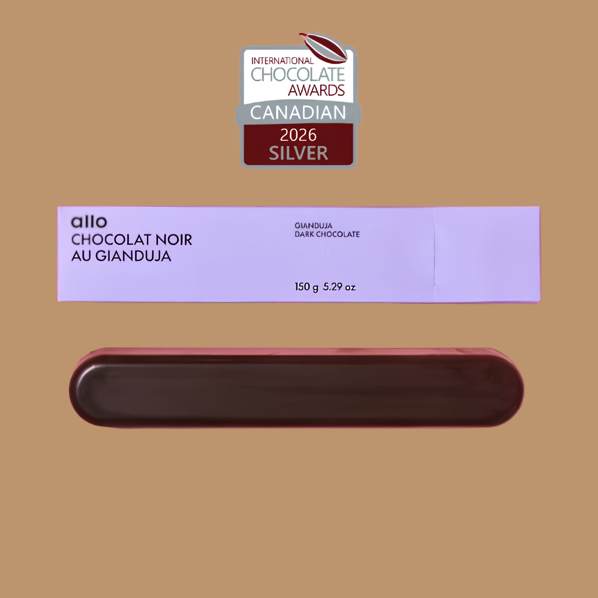 Allo Simonne - Dark Chocolate Gianduja with Hazelnut Praline, Montréal | ICA 2026 Canadian Silver