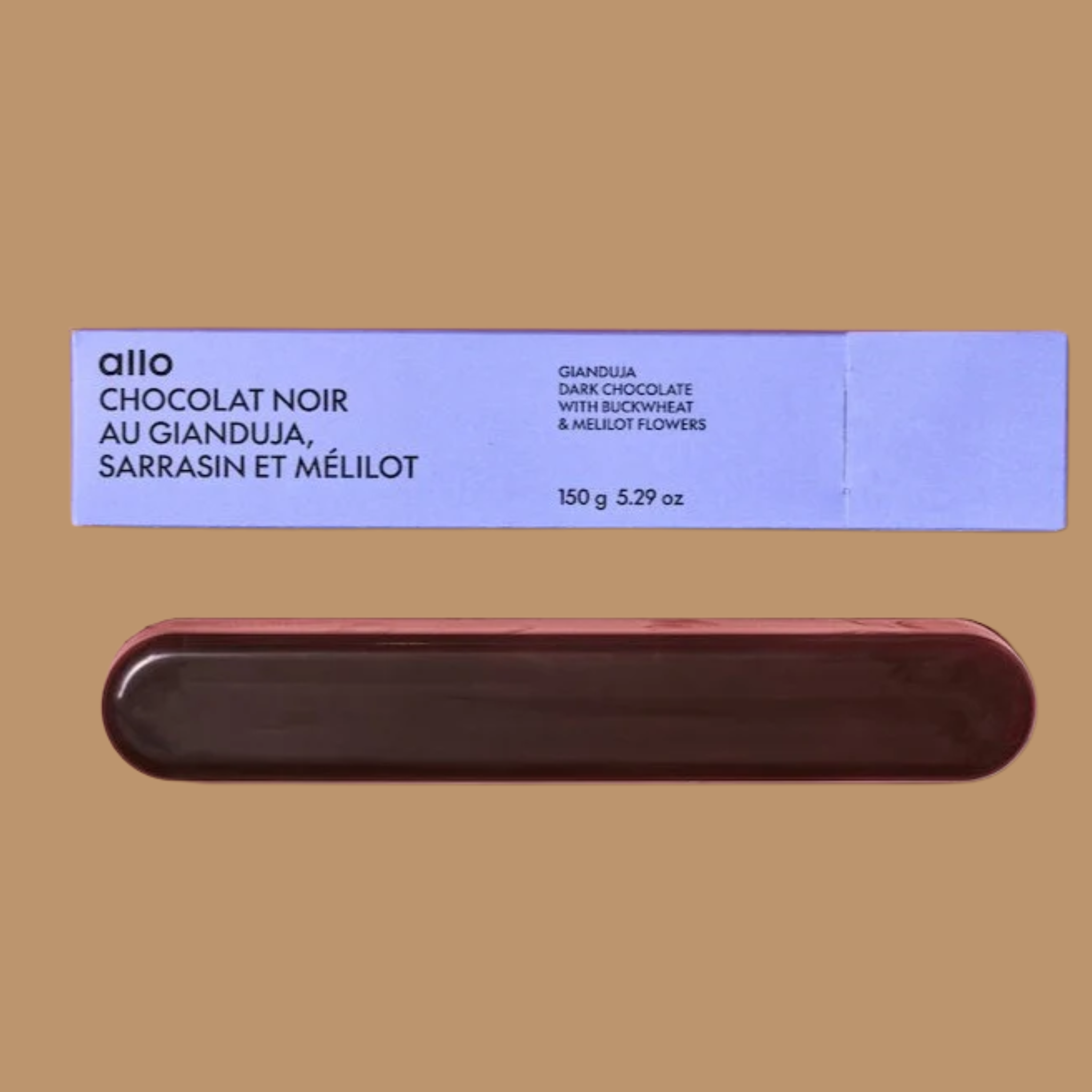 Belgium Chocolate | Allo Simonne - Dark Chocolate Gianduja with Buckwheat & Melilot Flowers