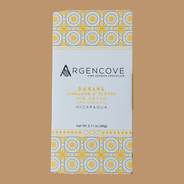 Argencove - Banana, Cinnamon | Best Dark Chocolate in the World