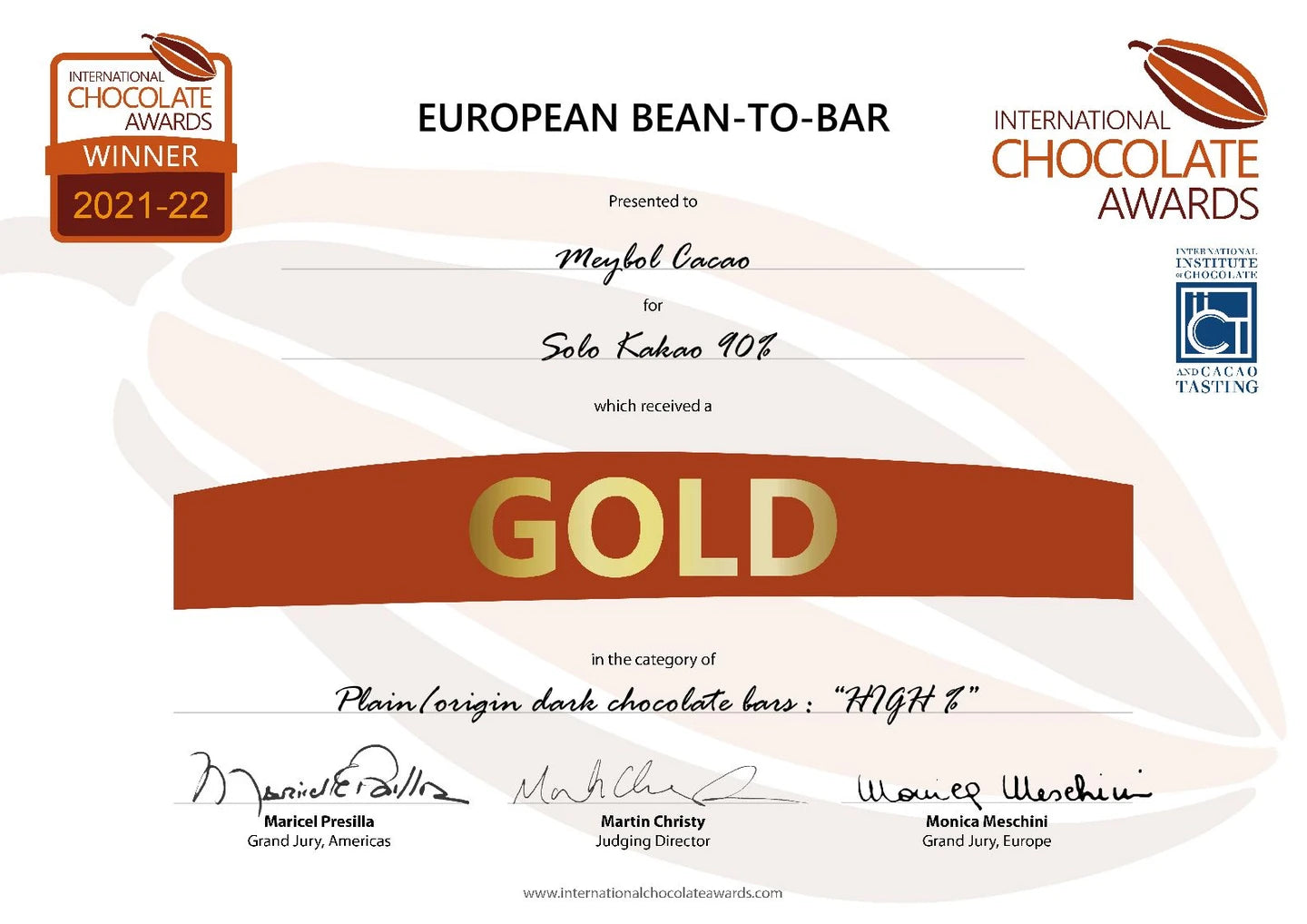 World's Best Dark Chocolate - Meybol Cacao - Solo Kakao 90%