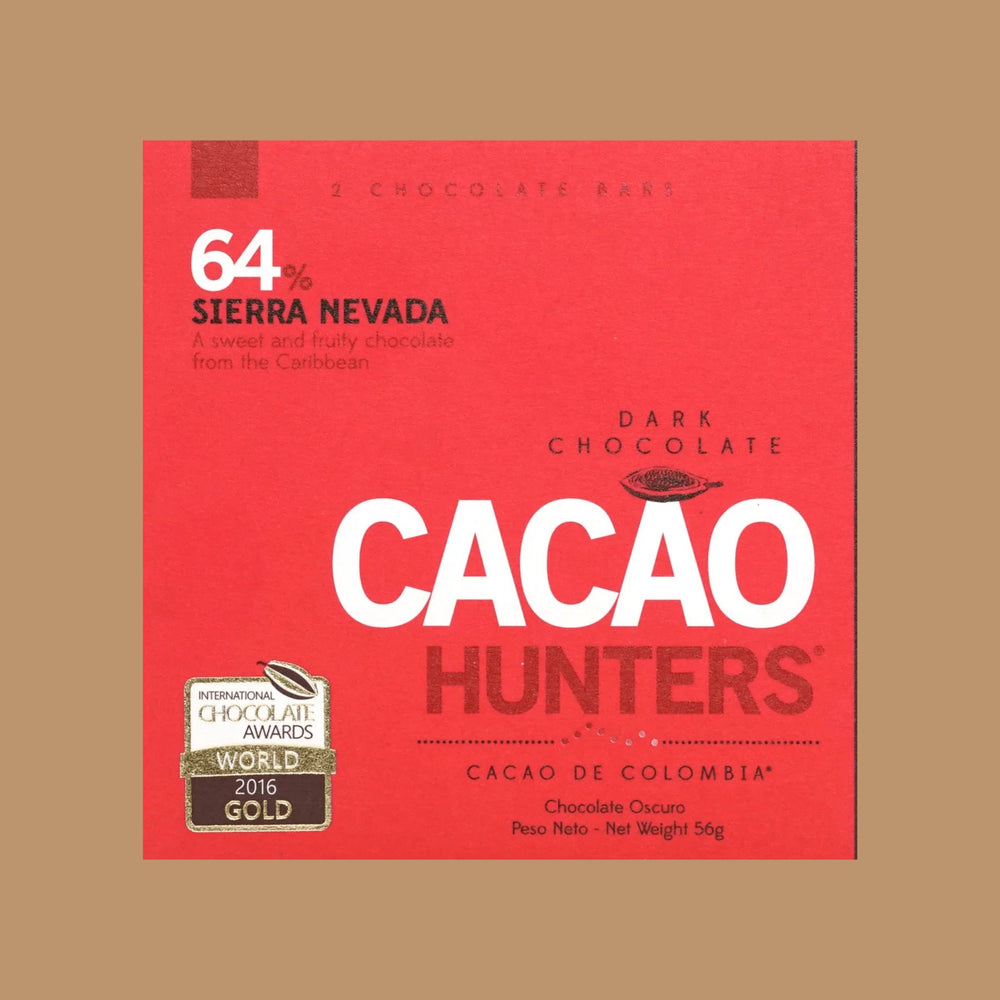 Gourmet Chocolates |  Cacao Hunters - Sierra Nevada, 64%
