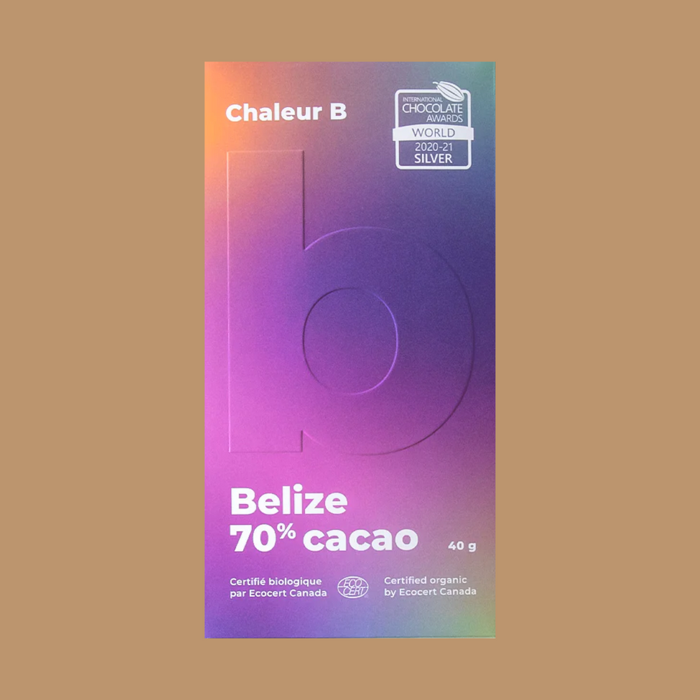 World's Best Dark Chocolate | Chaleur B Chocolat - Maya Mountain Belize 70%