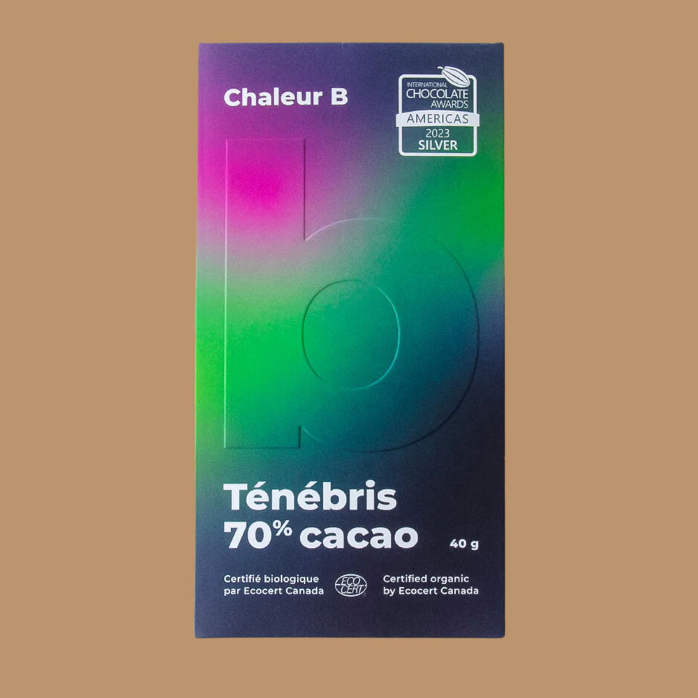 Best Americas Dark Chocolate | Chaleur B Chocolat - Tenebris 70%