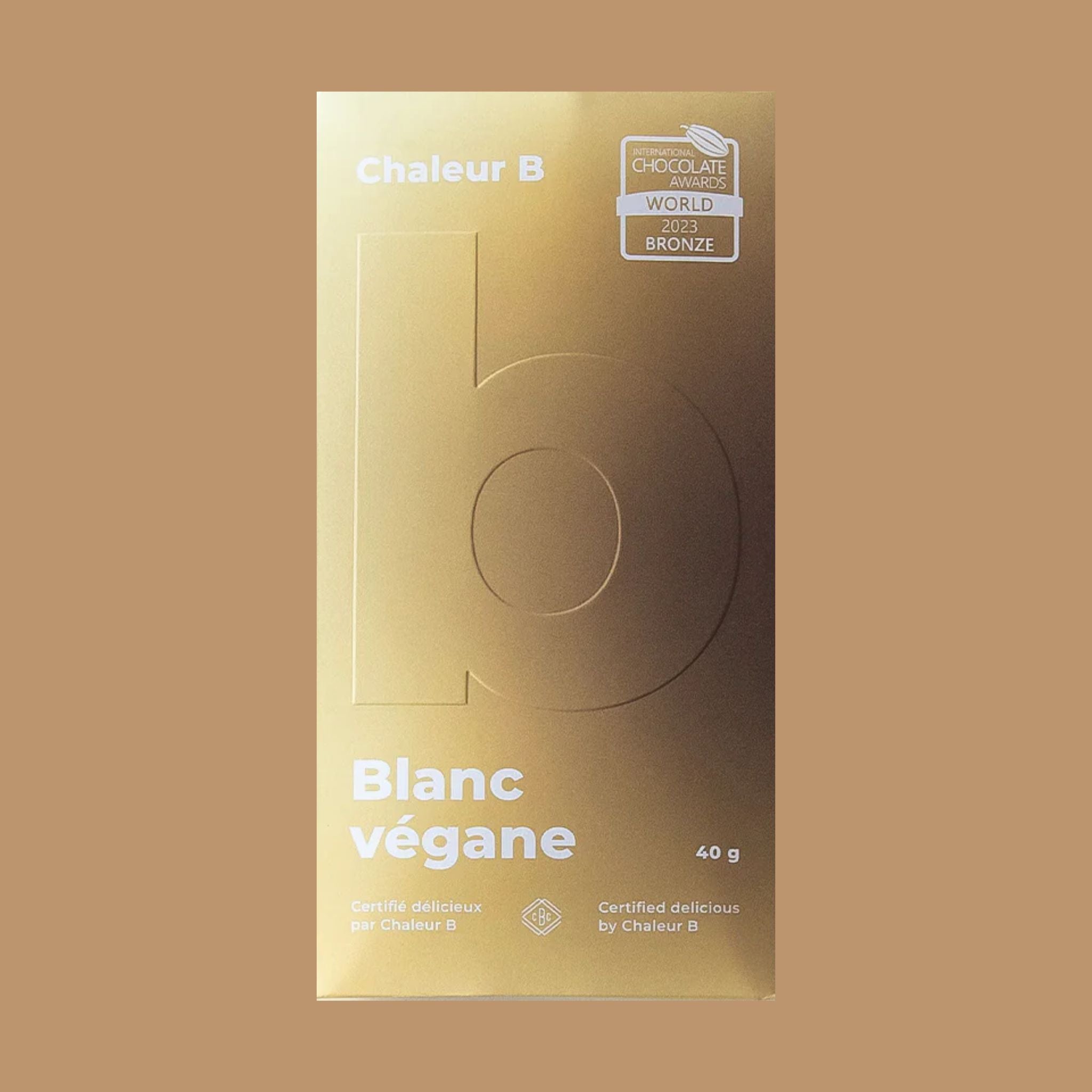 Americas best Vegan White Chocolate 2023 - Chaleur B Chocolat - Vegan White 