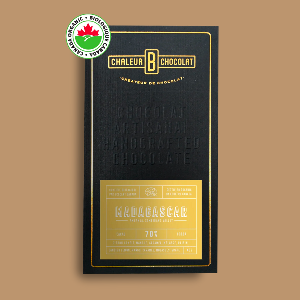 Fine Dark Chocolate - Chaleur B Chocolat Madagascar Sambirano 70% ...