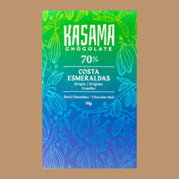 Plain Dark Chocolate Bar | Kasama - Costa Esmeraldas, 70%