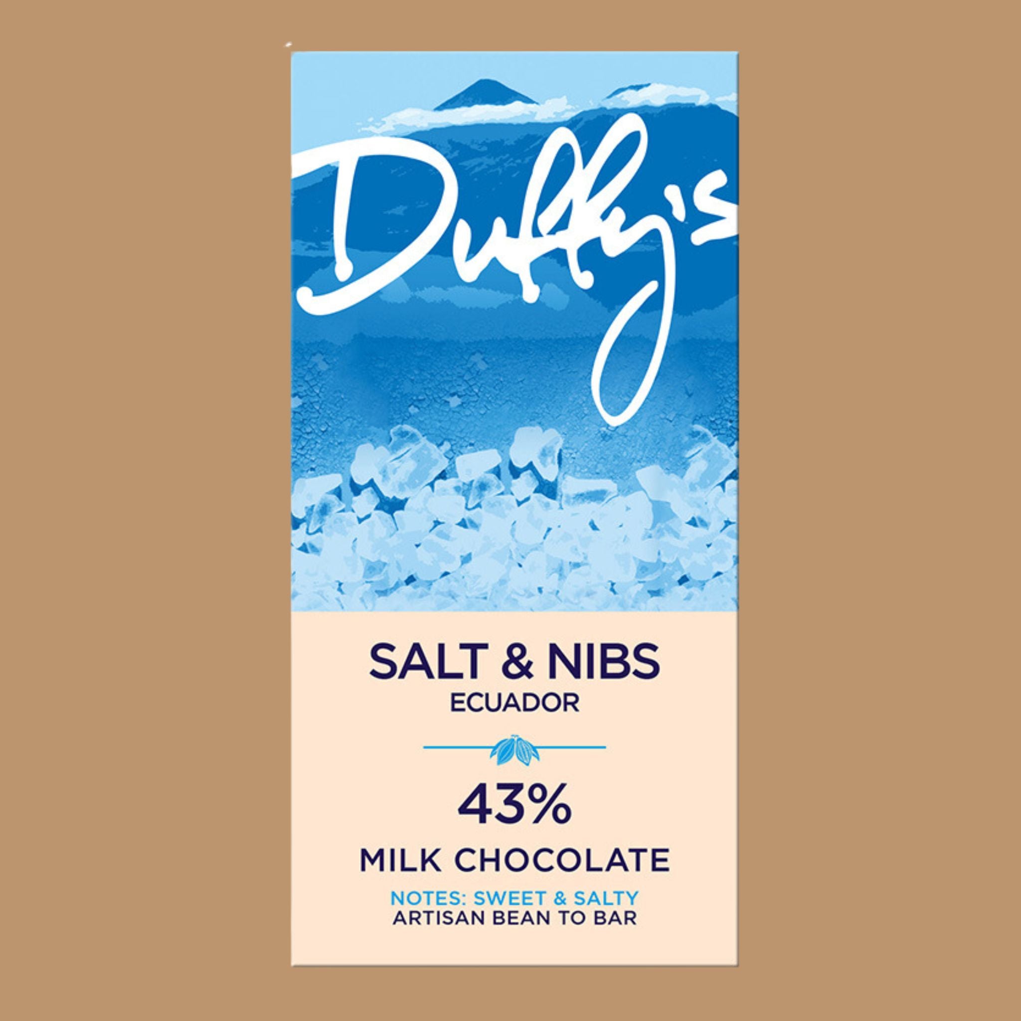 Best British Chocolate | Duffy's - Ecuador, Salt & Nibs, Milk, 43%