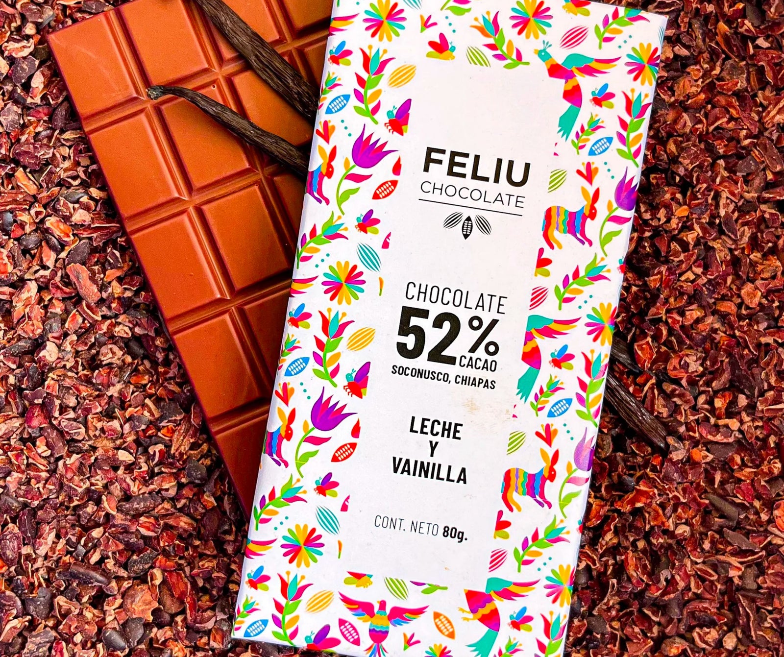 Feliu Chocolate Vanilla | Mexico's Best Chocolate
