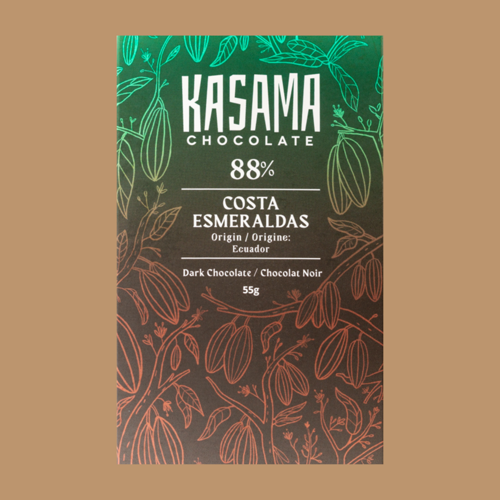 Kasama Gouermet Low-sugar Chocolate - Costa Esmeraldas, 88%