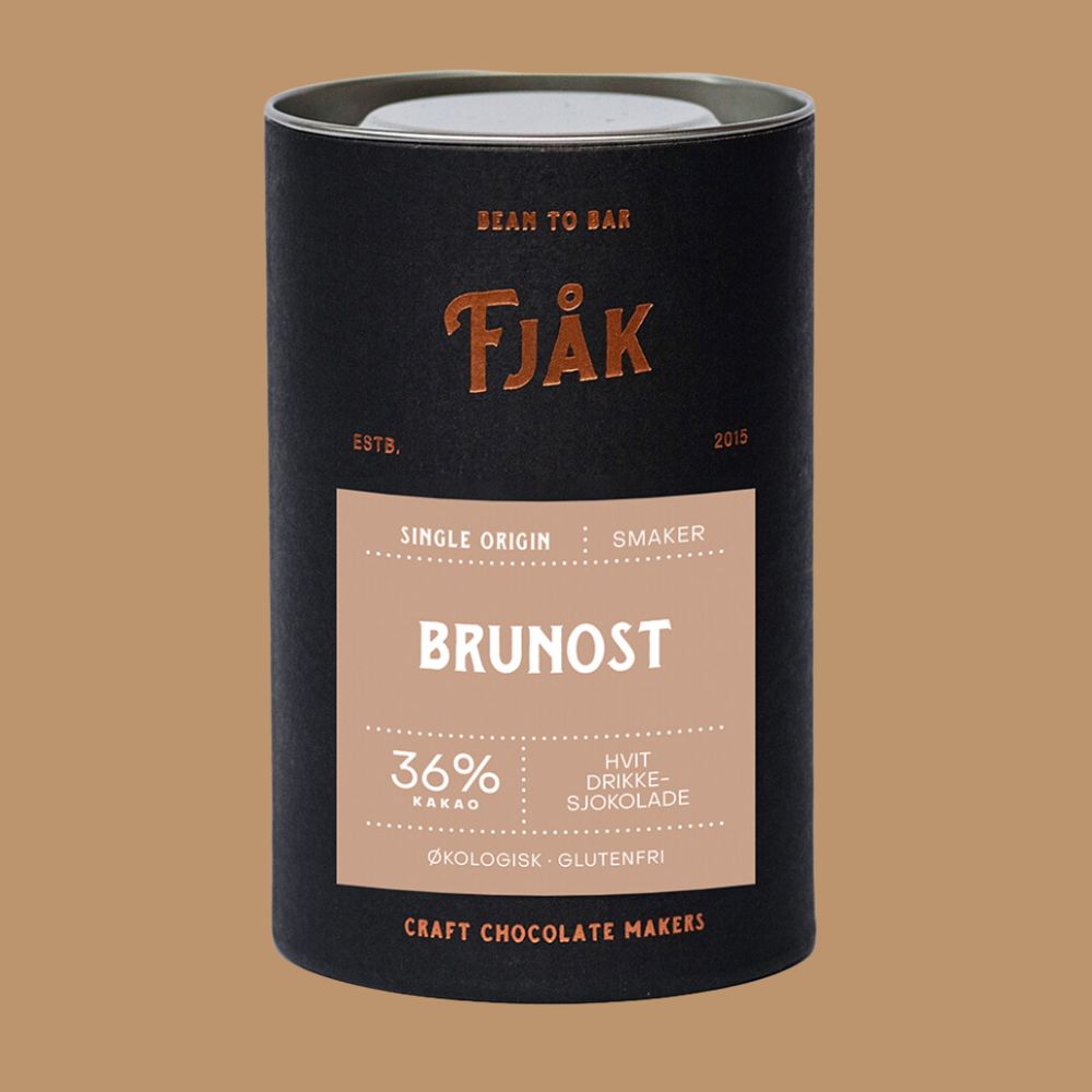 World's Best Hot Chocolate 2024 - Fjak White With Brown Cheese 36%