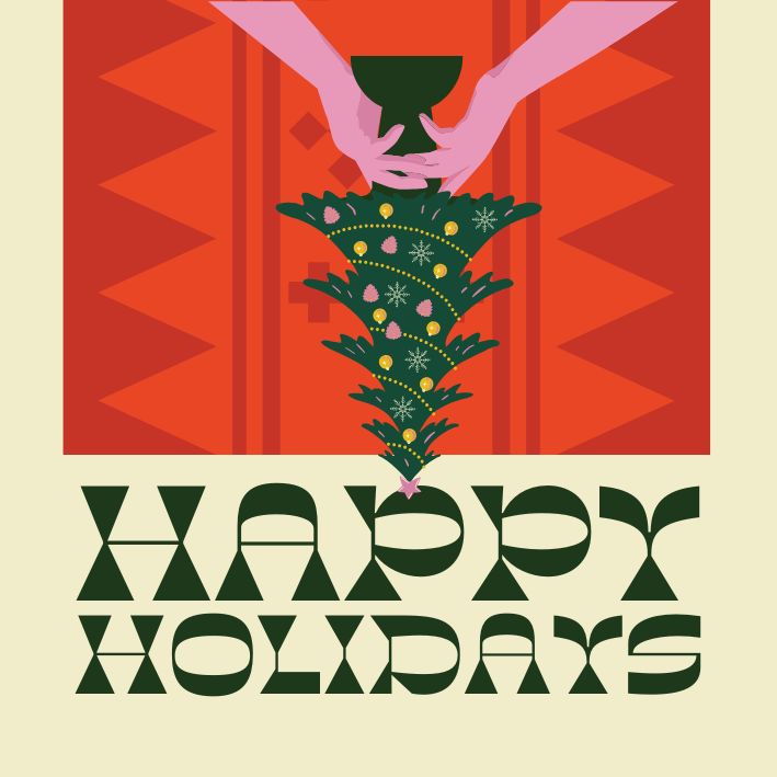 Happy Holidays Gift Tag