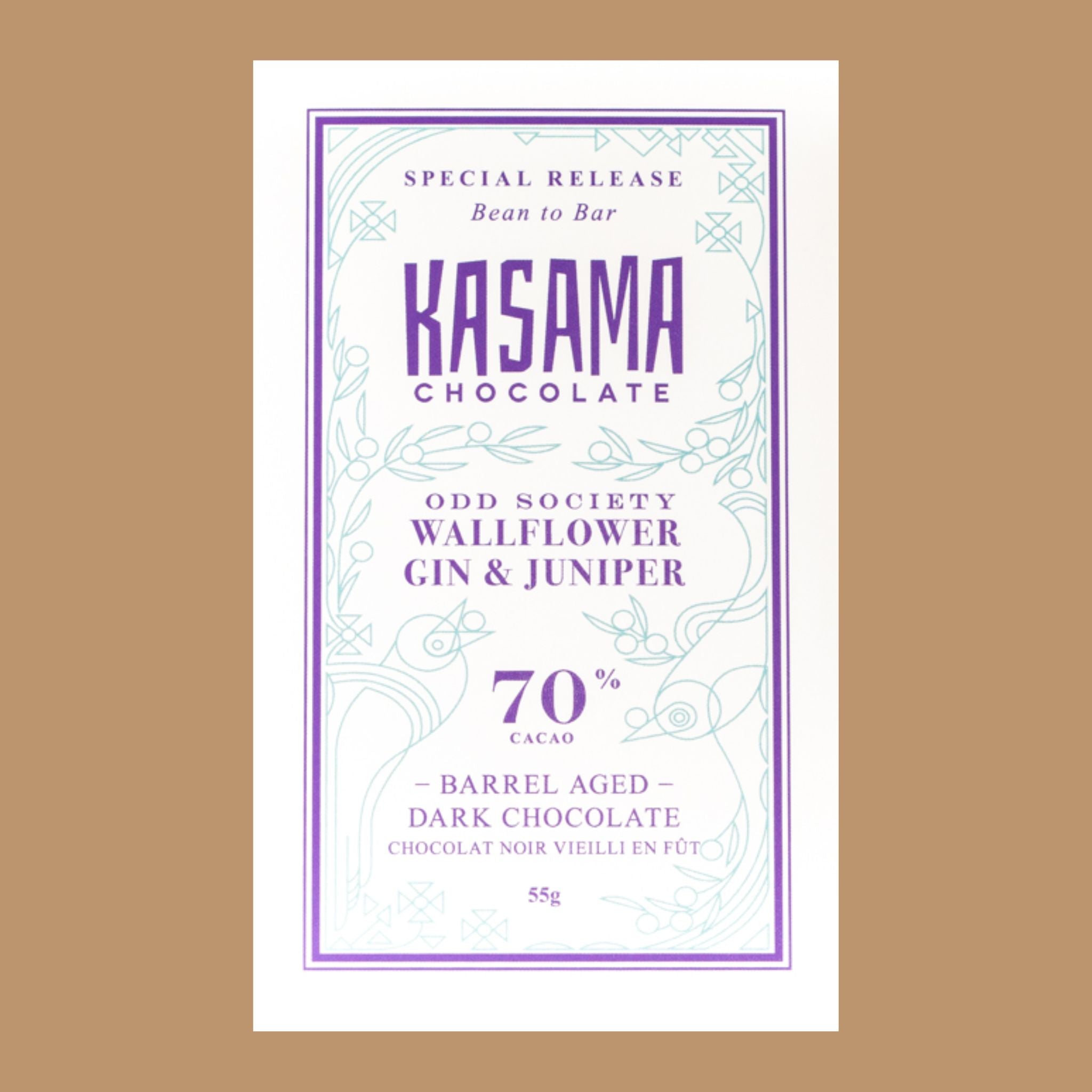 Kasama Chocolate - Wallflower Gin, 70%