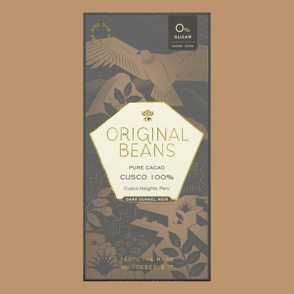 Sugar-free Dark Chocolate - Original Beans - Cusco 100%