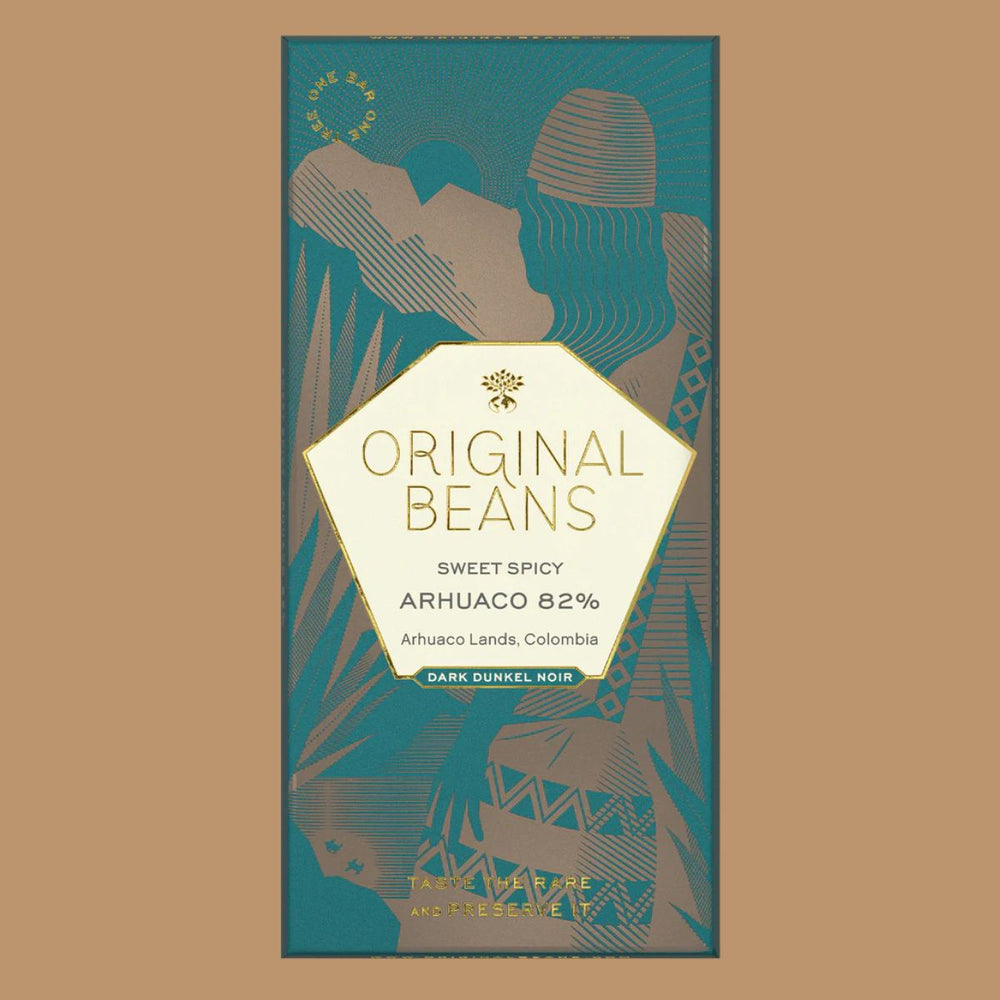 Low-sugar Dark Chocolate - Original Beans - Arhuaco 82%