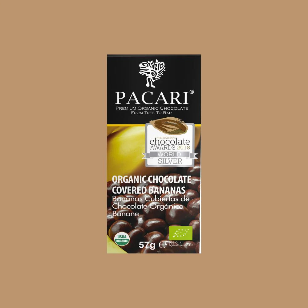 Pacari - Banane enrobée de chocolat (boîte de 10)