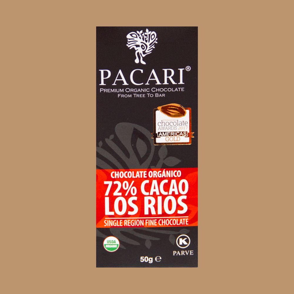 Vegan Dark Chocolate | Pacari - Los Rios 72%