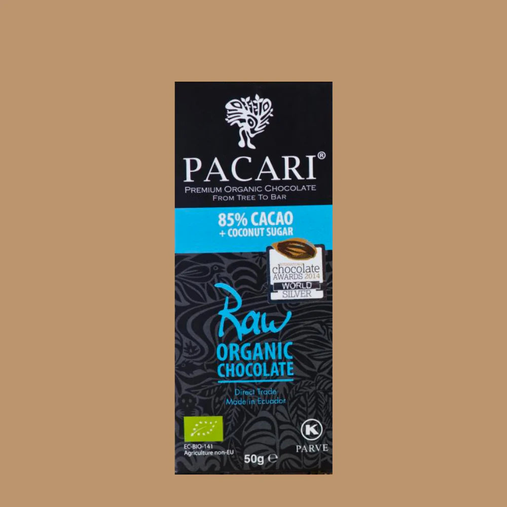 Pacari - Cru 85% avec sucre de coco (boîte de 10)