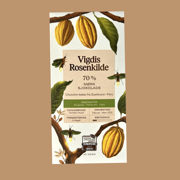 Vigdis Rosenkilde - Quellouno, 70% | World's Best Dark Chocolate